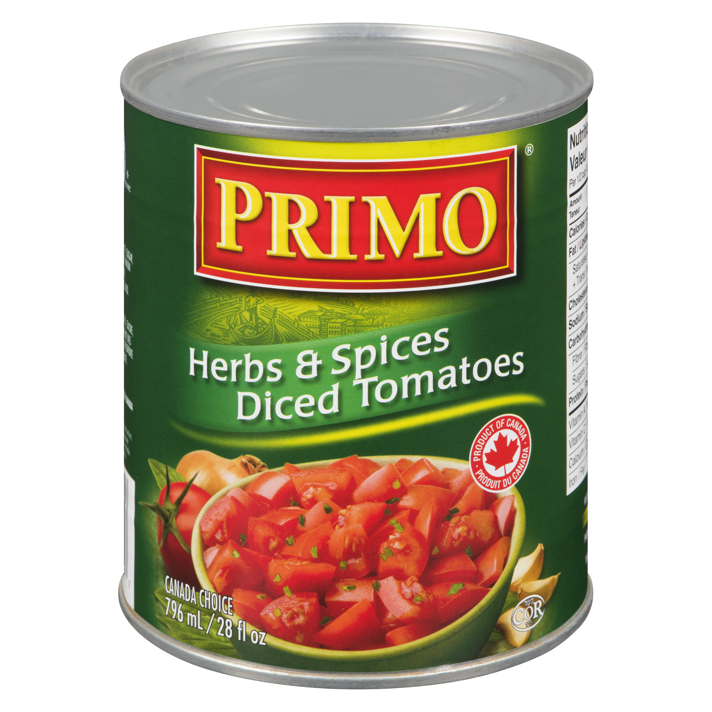 PRIMO TOMATOES DICED HERB & SPICE